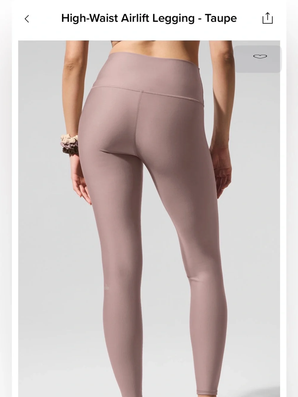 ALO Yoga High-Waist Legging — Taupe Pink